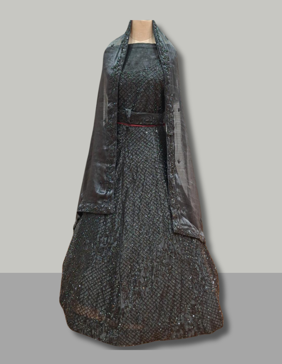 Black Embellished Lehenga