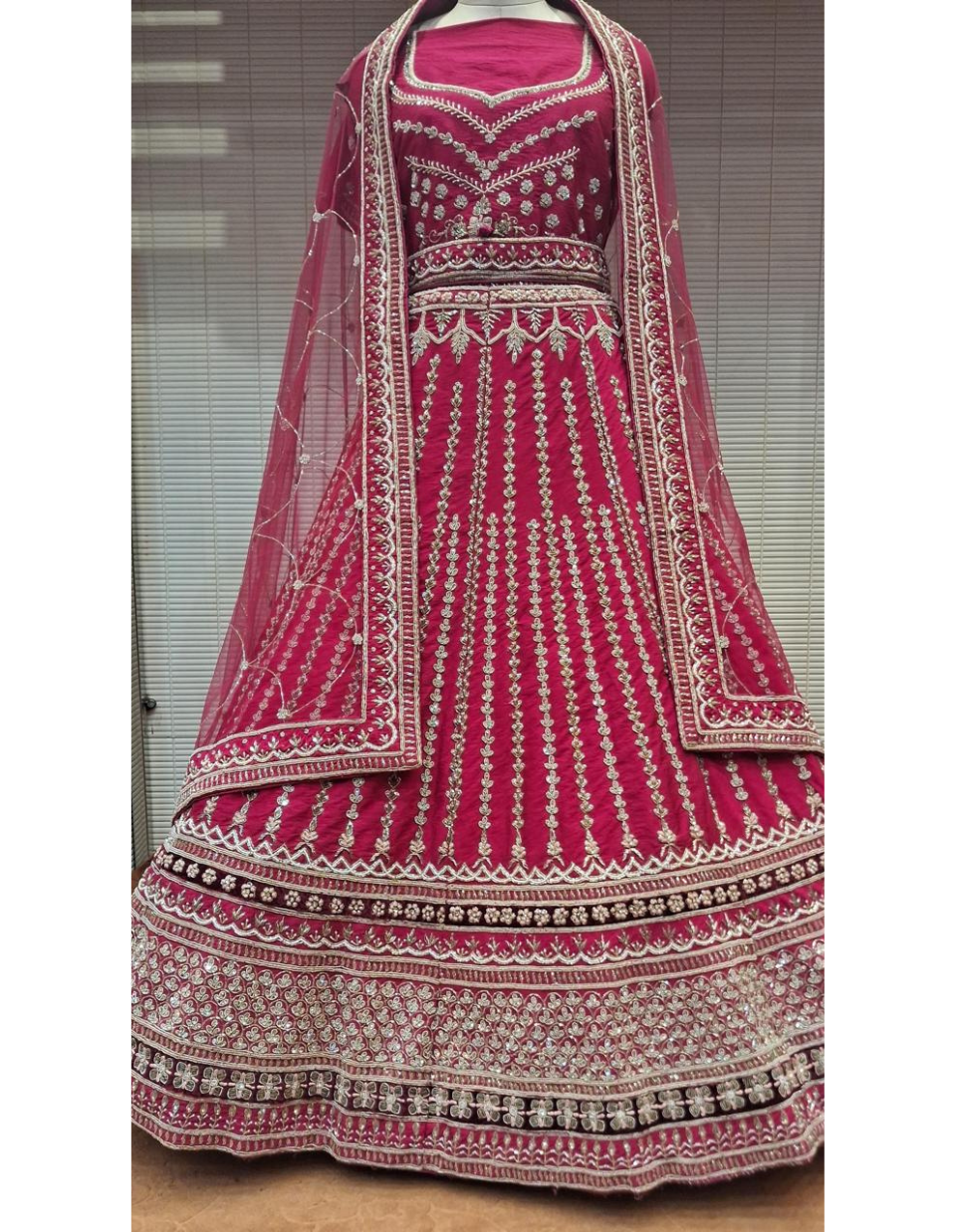 Magenta Bridal Lehenga