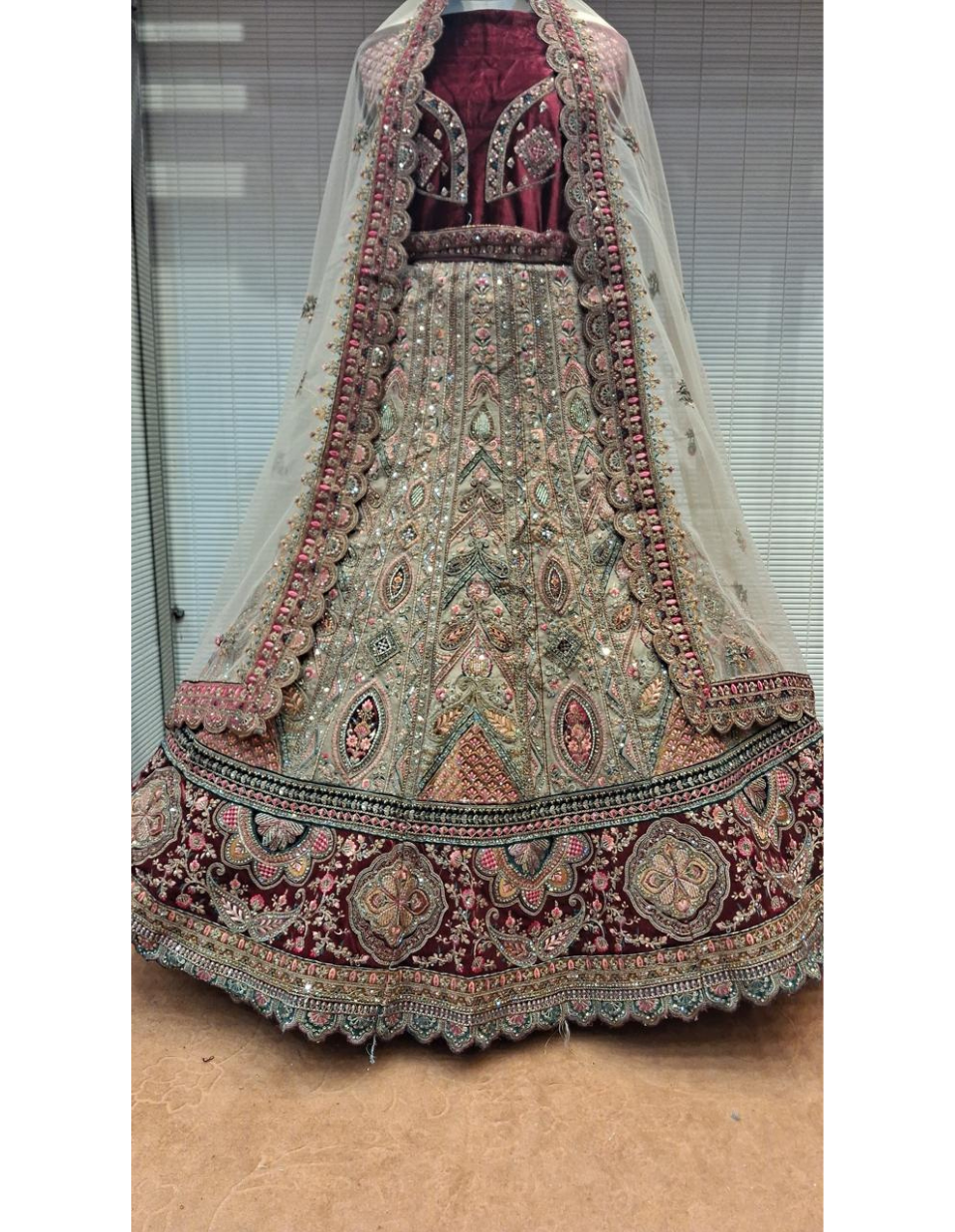 Exquisite Embroidered Lehenga with Dupatta