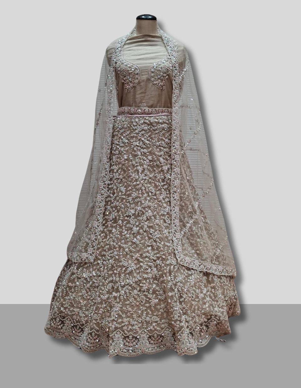 Elegant Embroidered Party Wear Lehenga