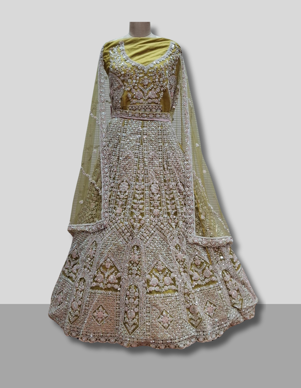 Regal Heavy Embroidered Party Wear Lehenga