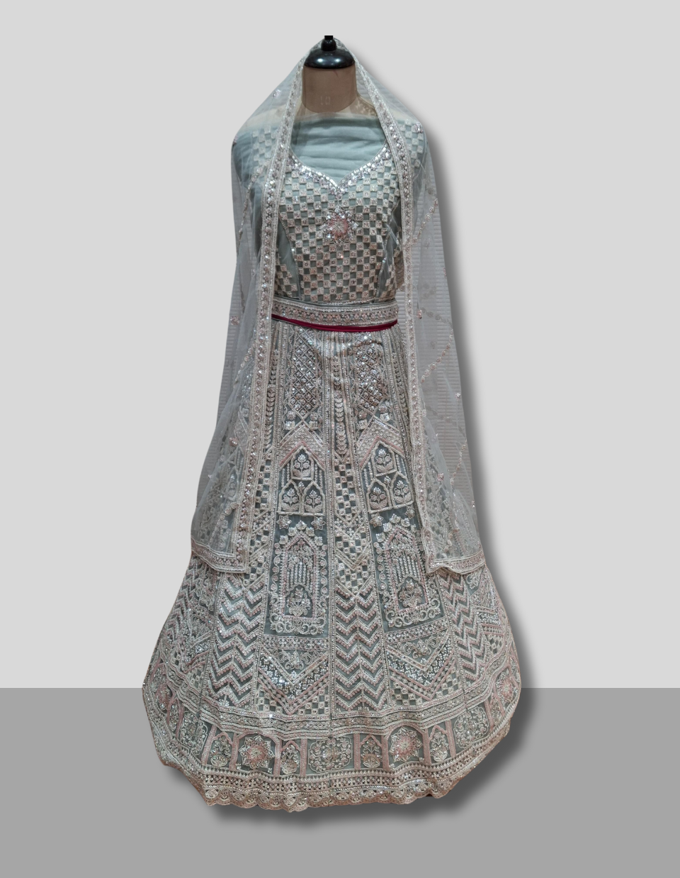 Elegant Embroidered Party Wear Lehenga