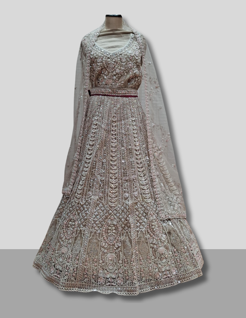 Champagne Gold Bridal Lehenga
