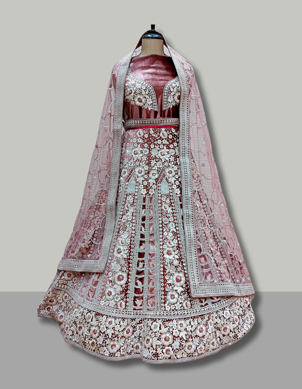 Elegant Blush Pink Designer Non-Bridal Lehenga