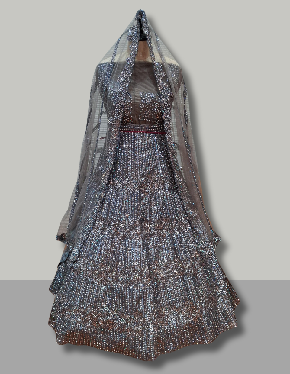 Black Sequin Embellished Party and Non-Bridal Lehenga