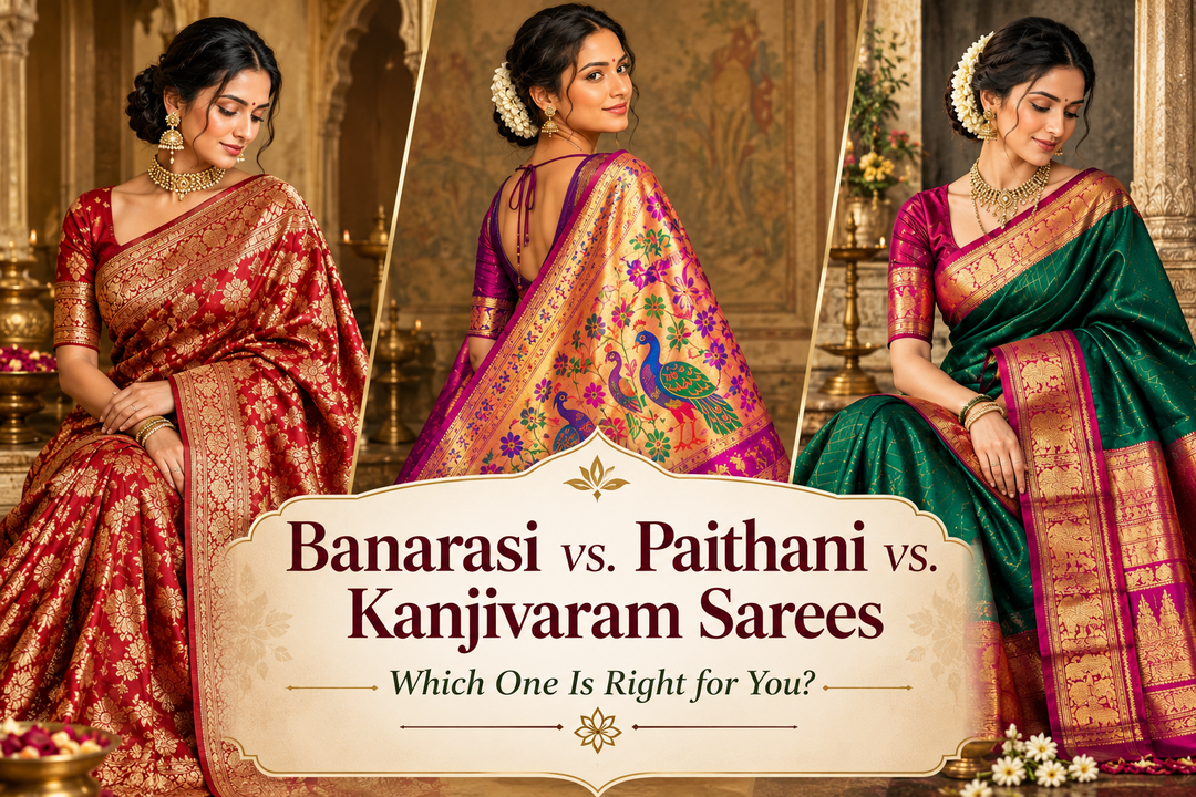 banarasi-vs-paithani-vs-kanjivaram-sarees