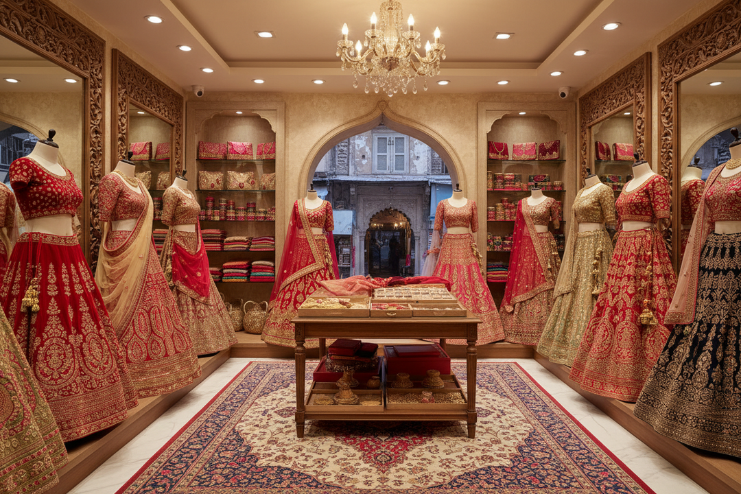Why Chandni Chowk Is Still the No.1 Destination for Bridal Lehenga Shopping in Delhi