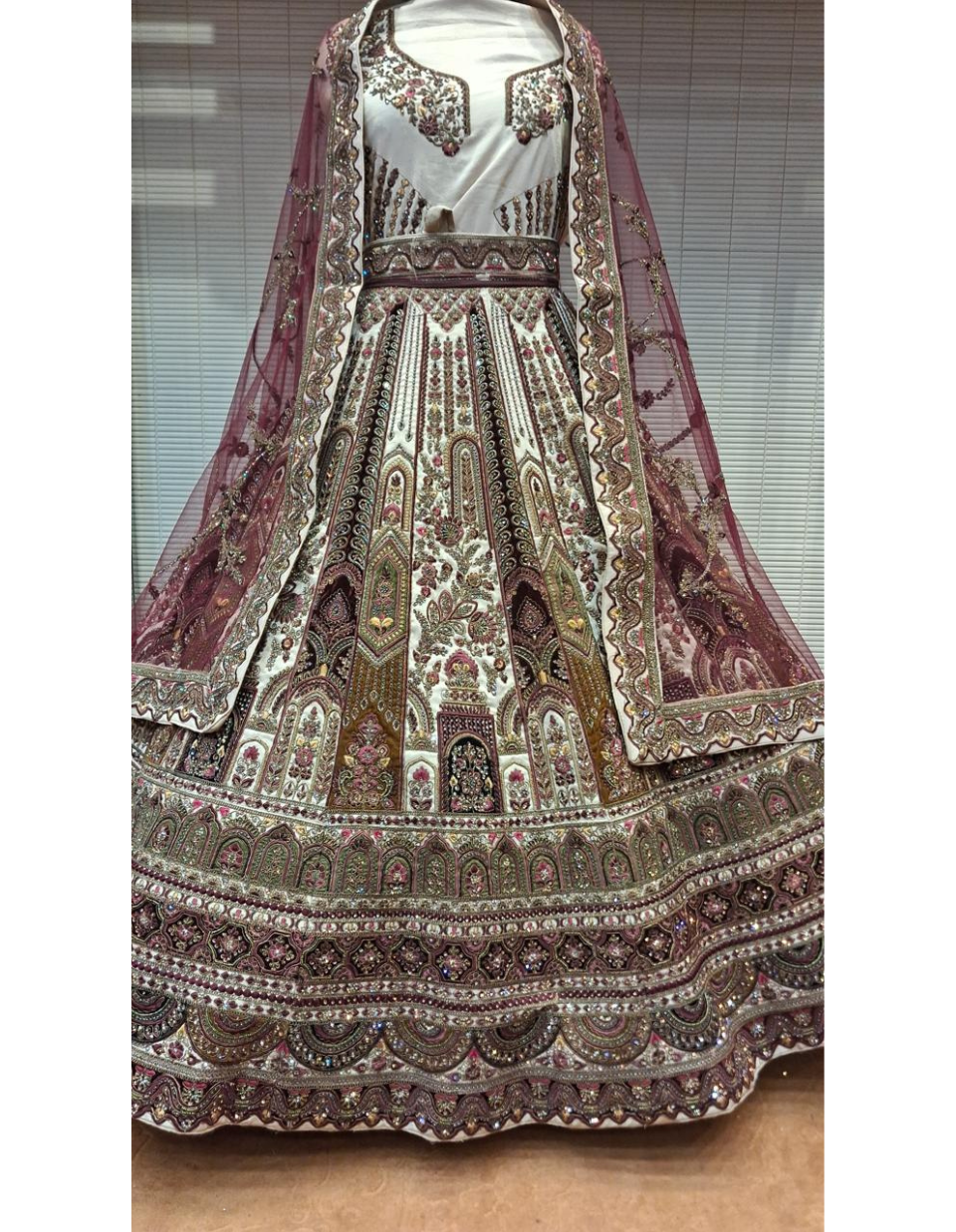 Embroidered Lehenga with Dupatta