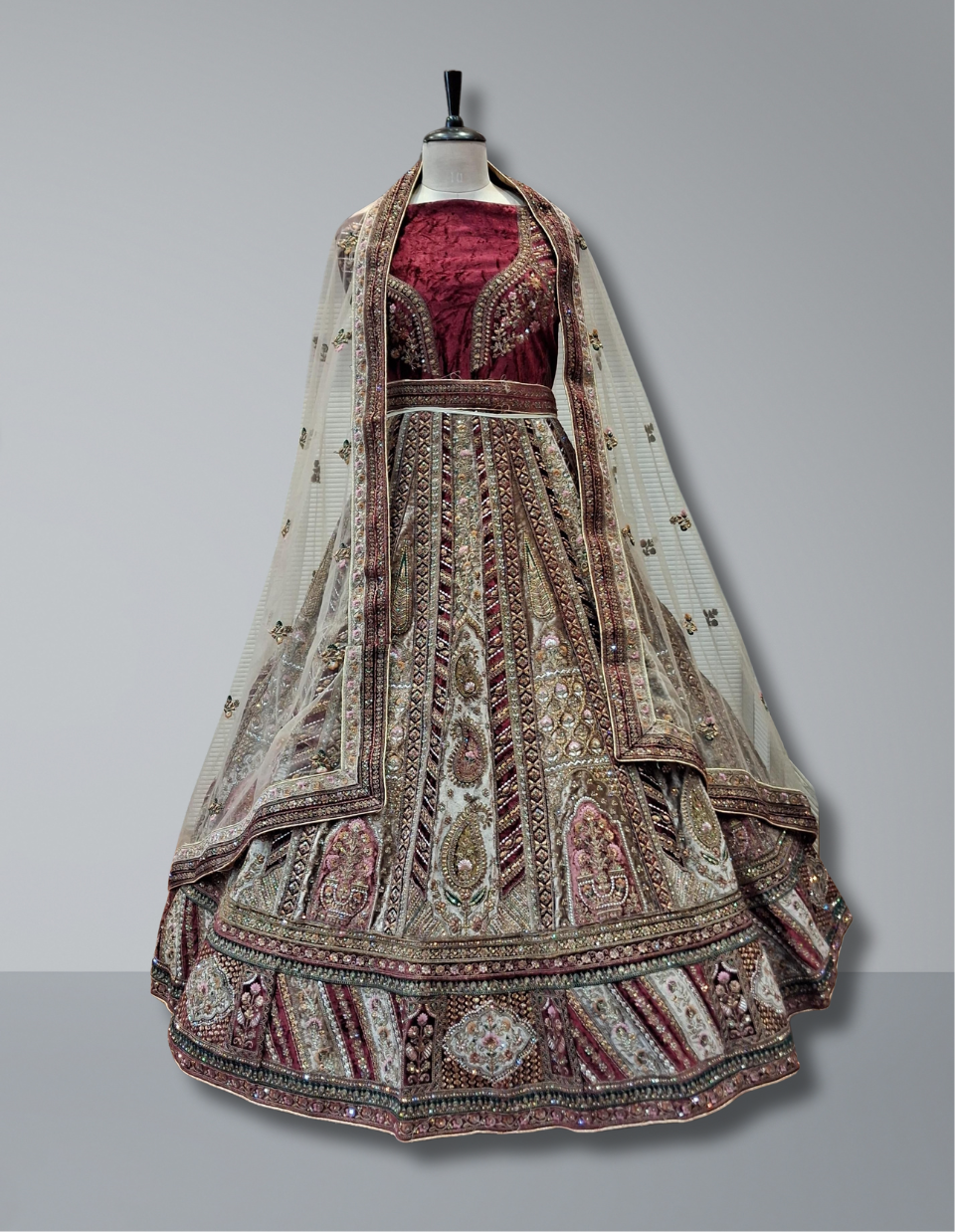 Maroon Bridal Lehenga