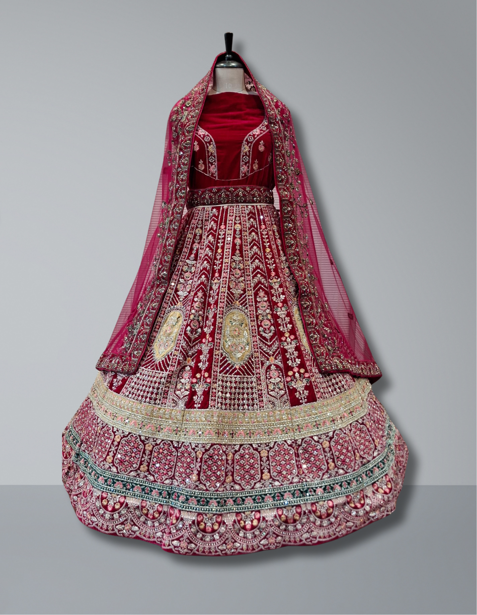 Red Bridal Lehenga