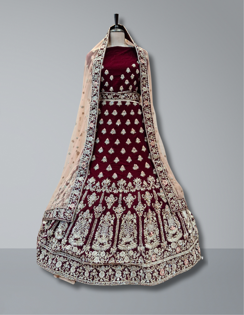 Maroon Bridal Lehenga 