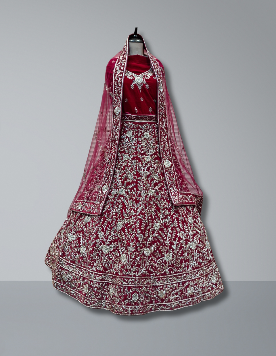 Maroon Bridal Lehenga