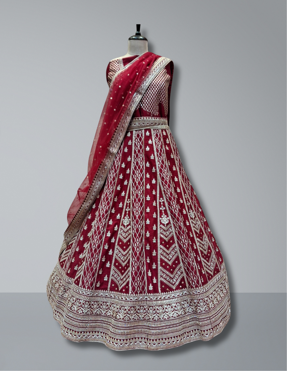 MAROON WEDDING LEHENGA