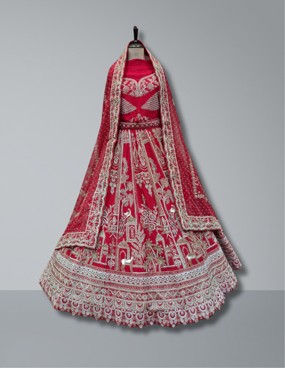 RED BRIDAL LEHENGA