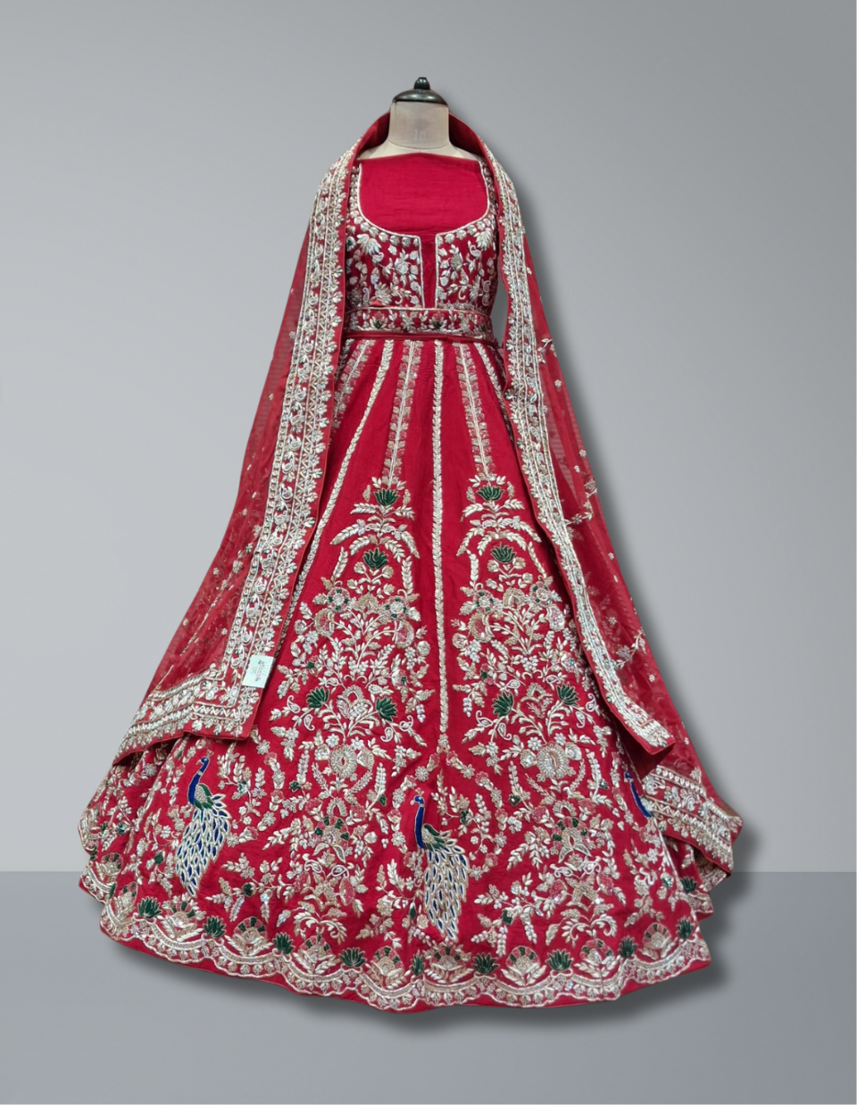 Elegant Red Bridal Lehenga