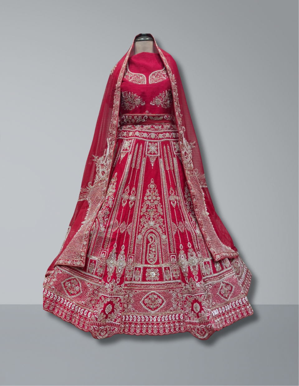 RED BRIDL LEHENGA