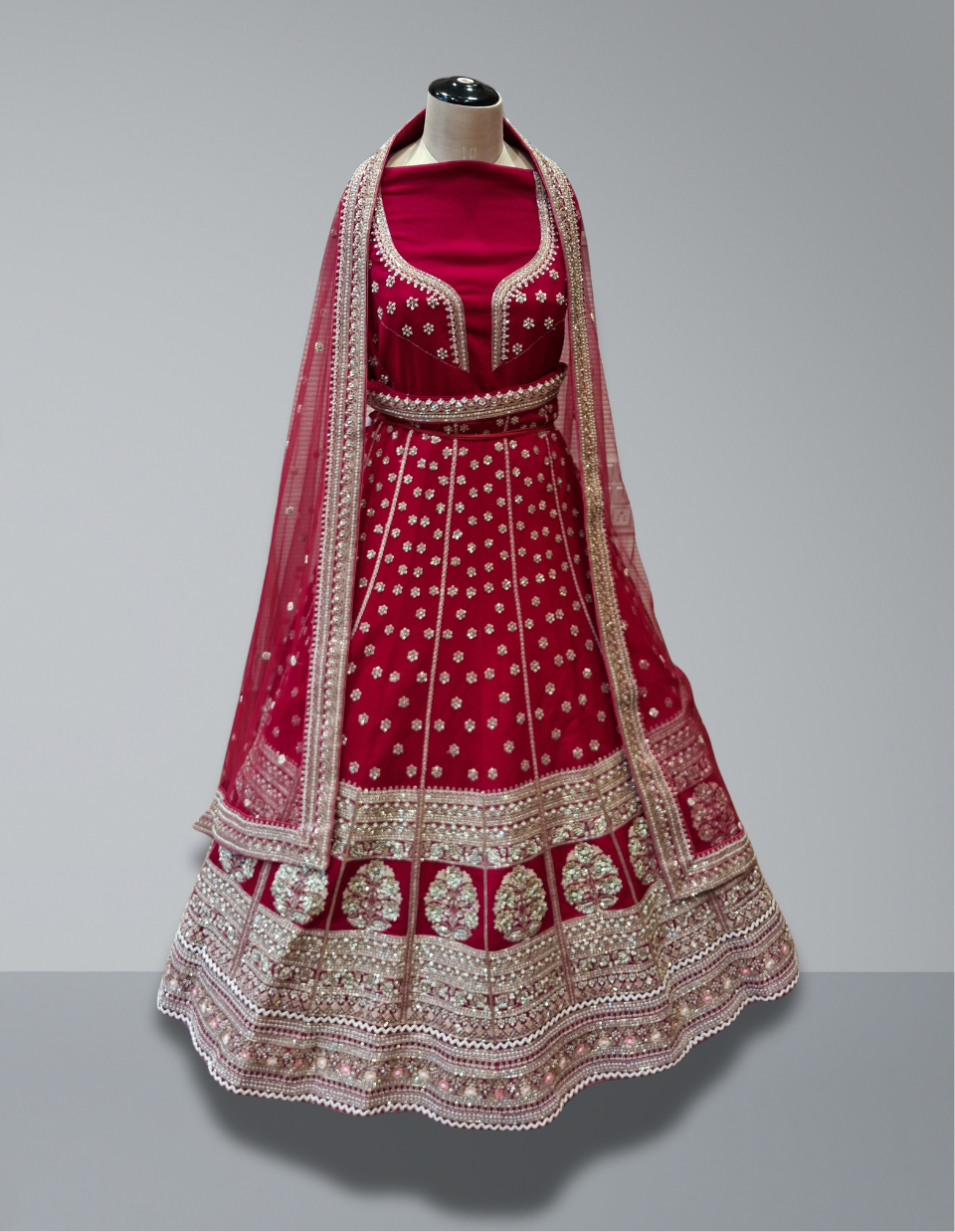 RED BRIDAL LEHENGA