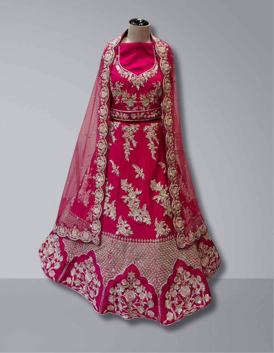 MAGENTA BRIDAL LEHENGA