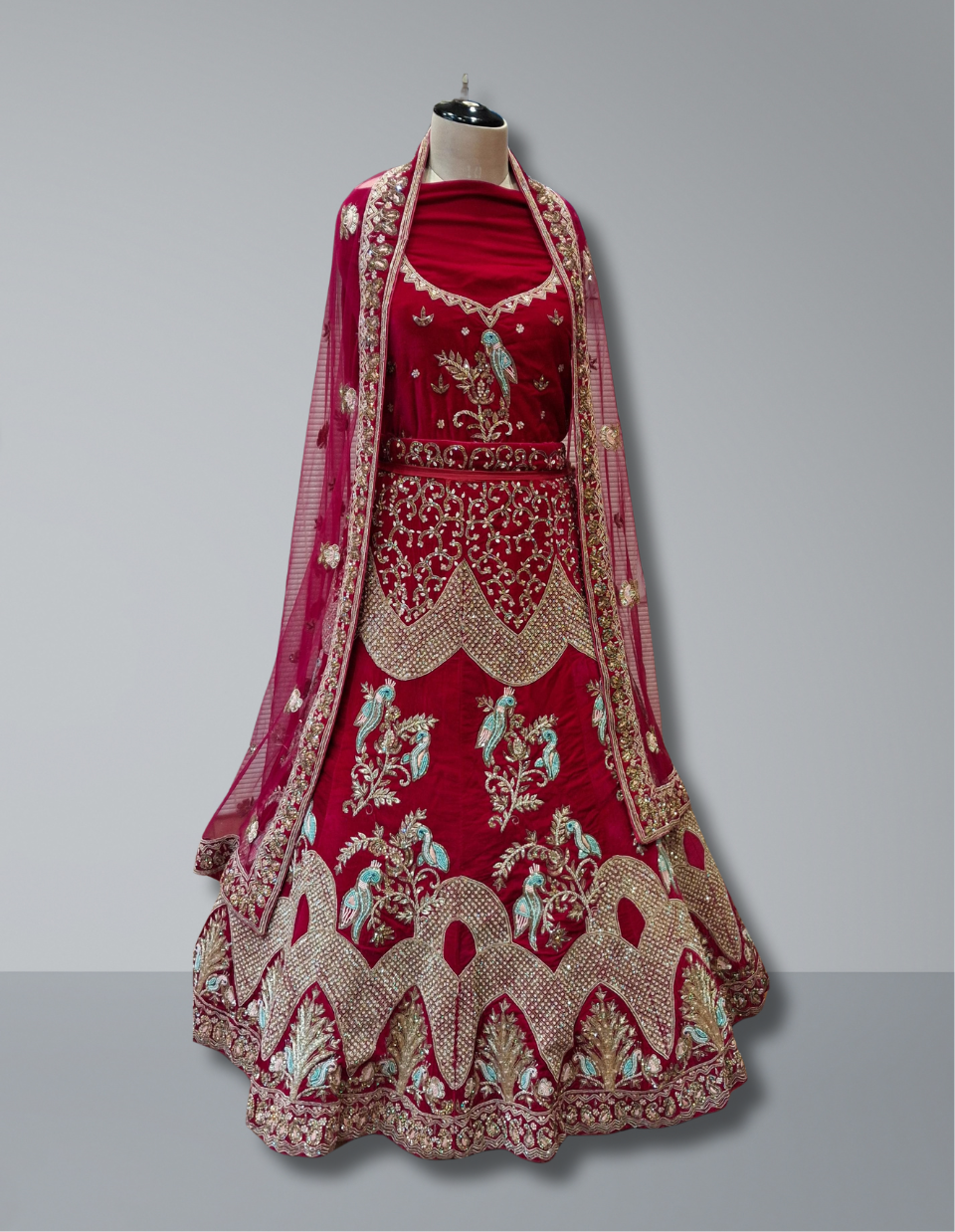 RED BRIDAL LEHENGA