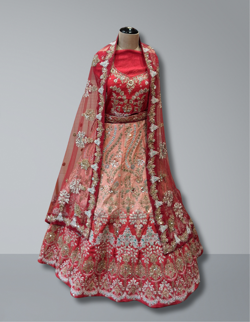 ROYAL RED BRIDAL LEHENGA