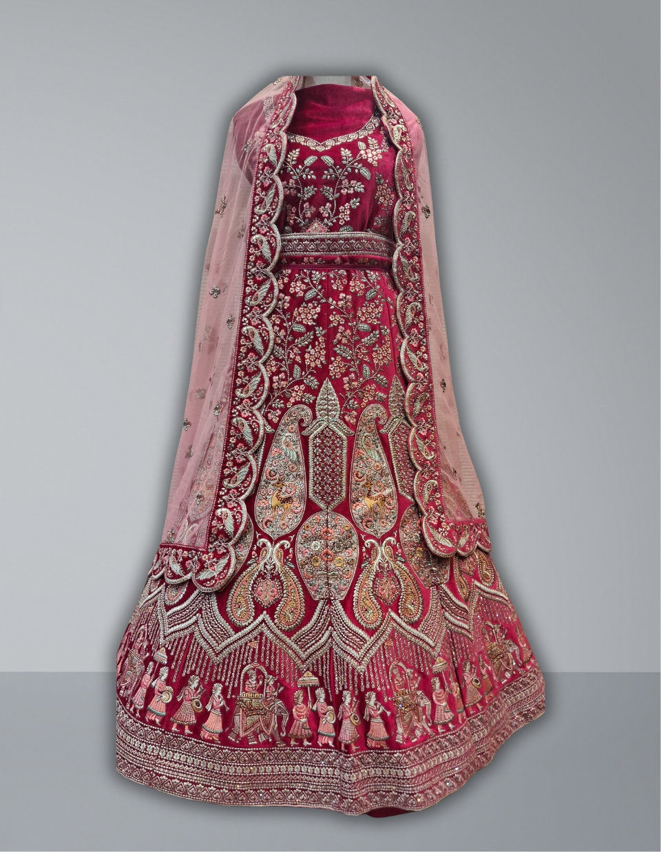 PINK BRIDAL LEHENGA