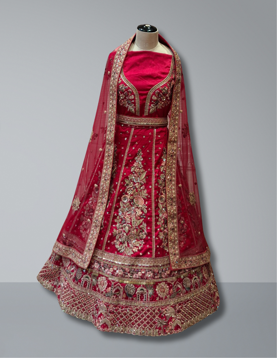 RED BRIDAL LEHENGA