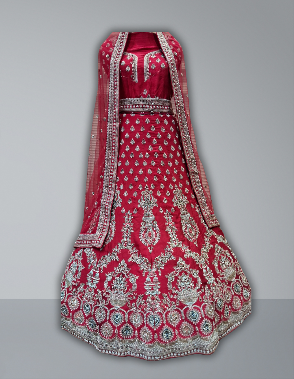 RED BRIDAL LEHENGA