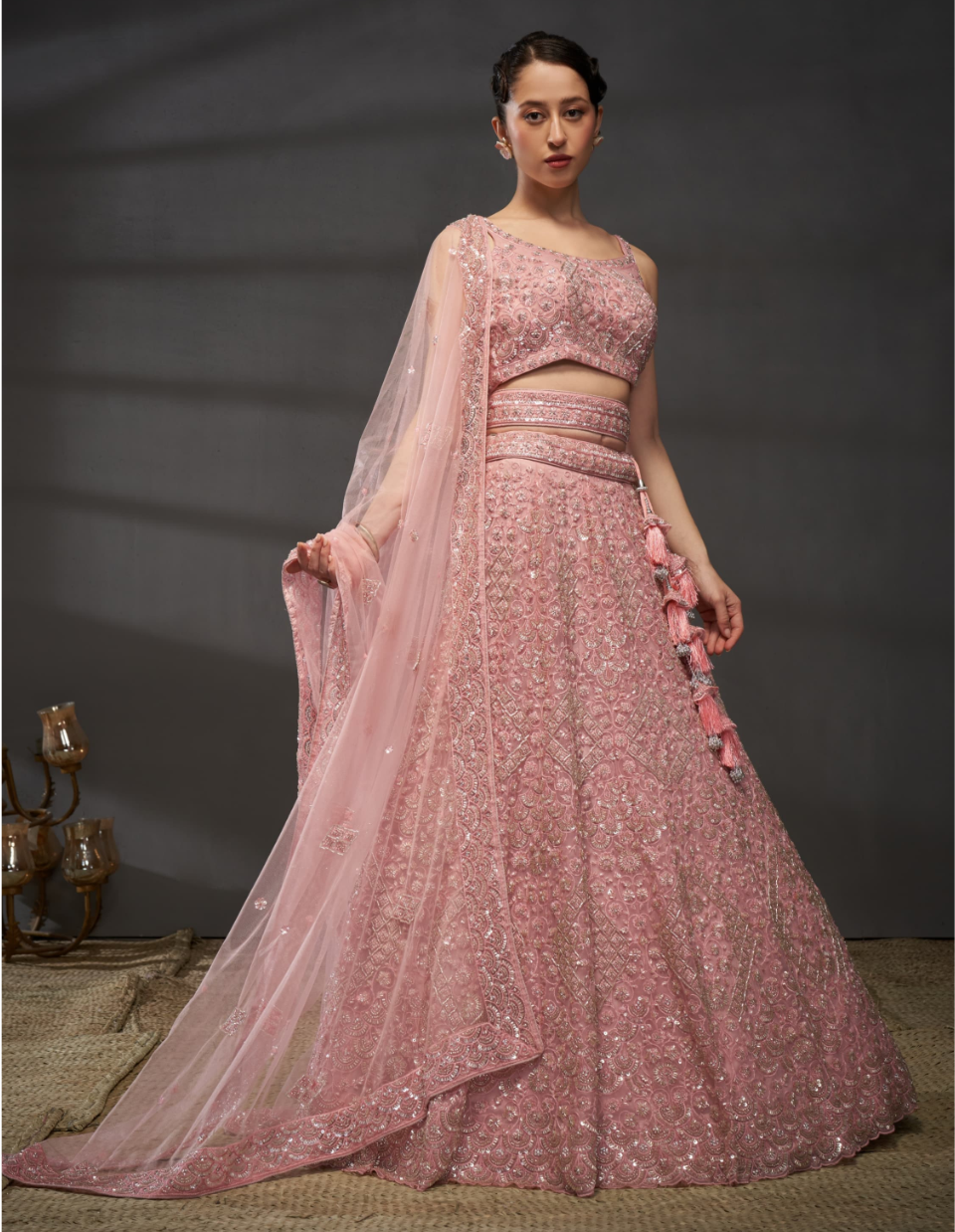 Beautiful Non Bridal Lehenga with Handwork Embriodery Keshav Creations Store