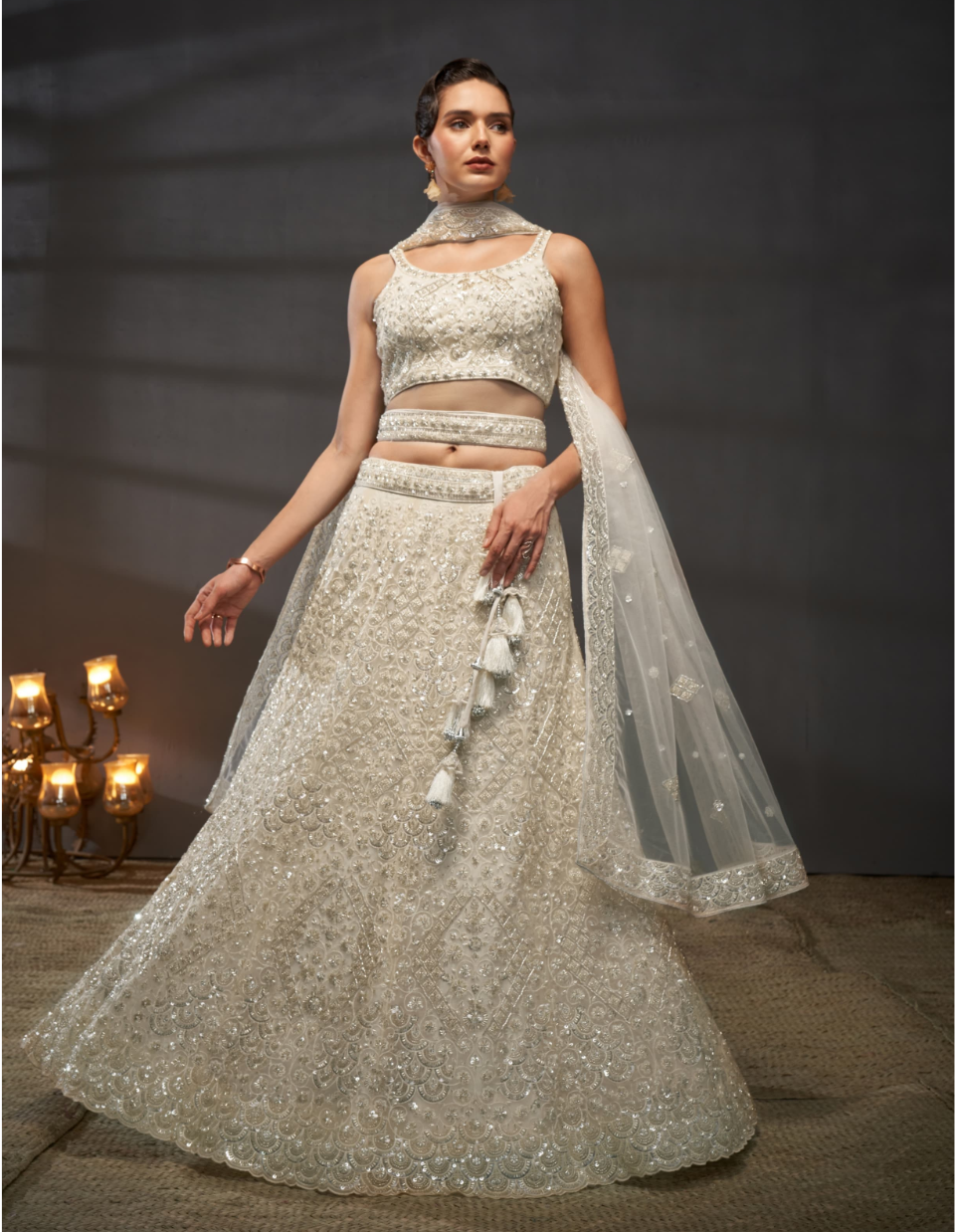 Beautiful Non Bridal Lehenga with Handwork Embriodery