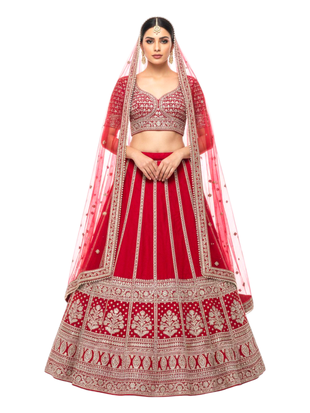 Luxury Red Designer Bridal Lehenga for wedding 