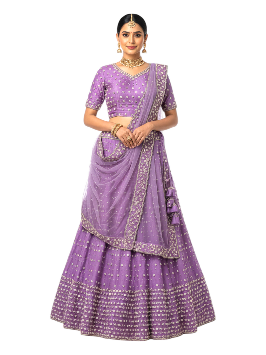 Lavender Purple Party Wear Lehenga Set – Designer Ethnic Wear Delhi