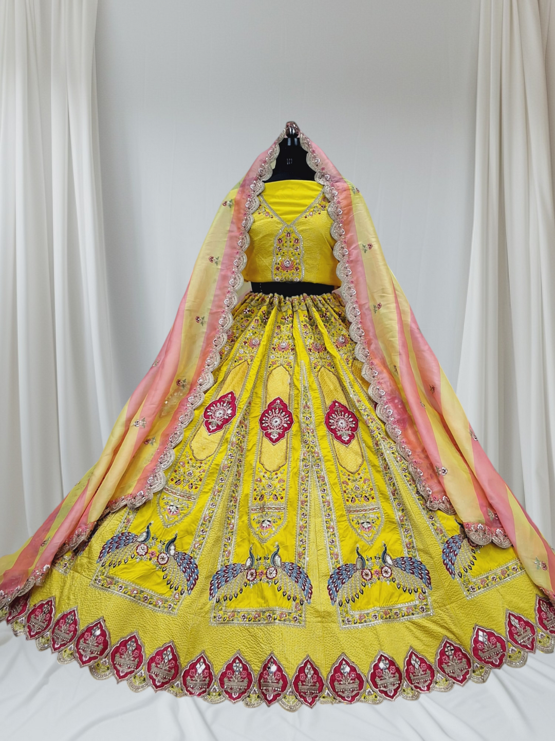 Stylish Yellow Colour Lehenga Perfect for Haldi