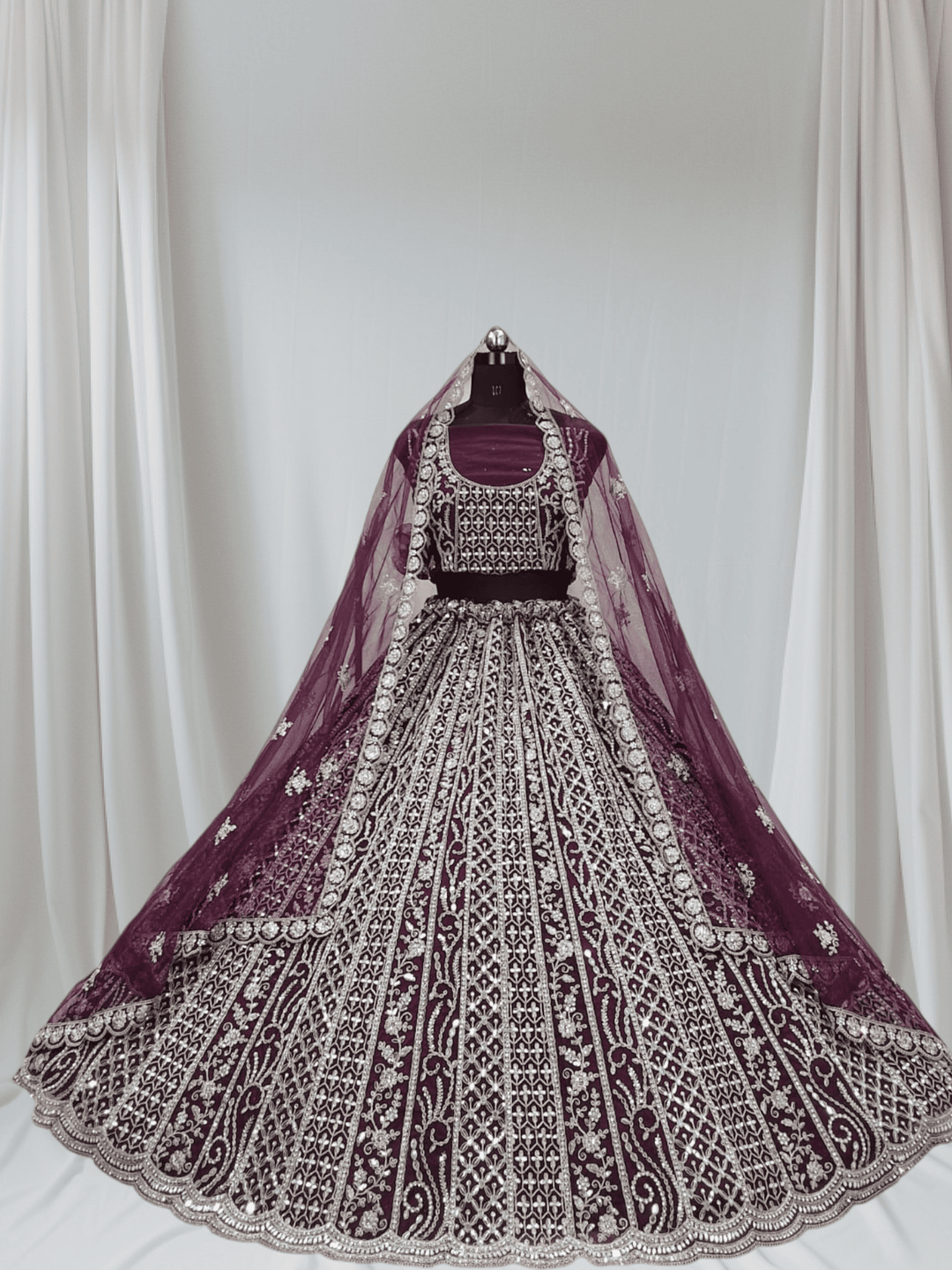 Royal Purple Lehenga for Girls 