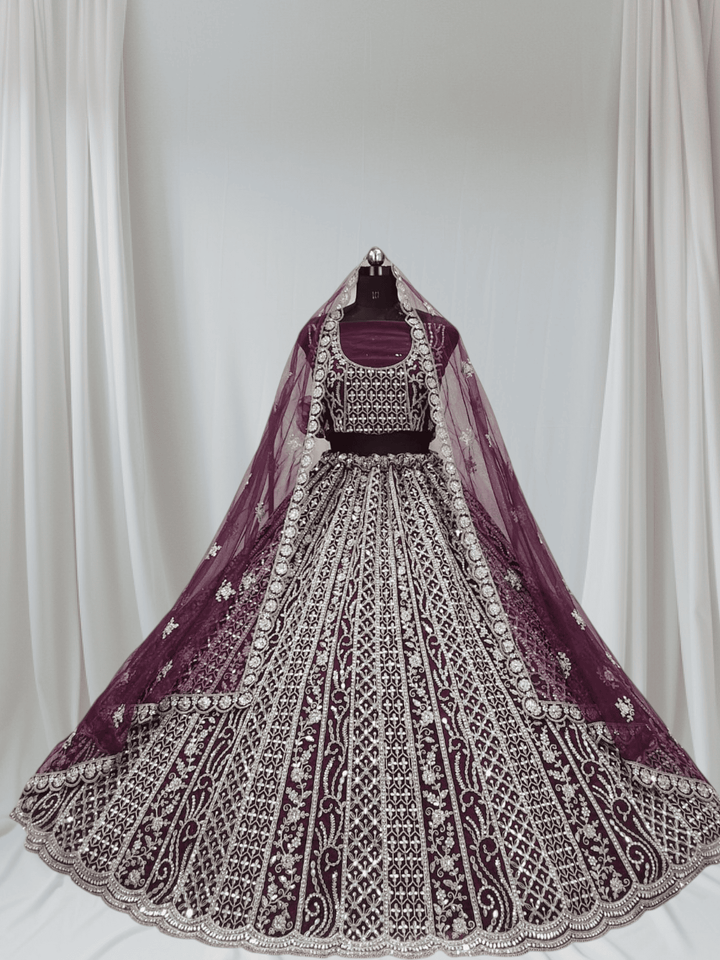 Royal Purple Lehenga for Girls 