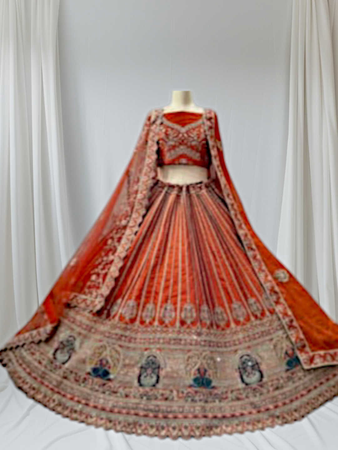 Stunning Royal Bridal Lehenga: Three Exclusive Color Combinations Available