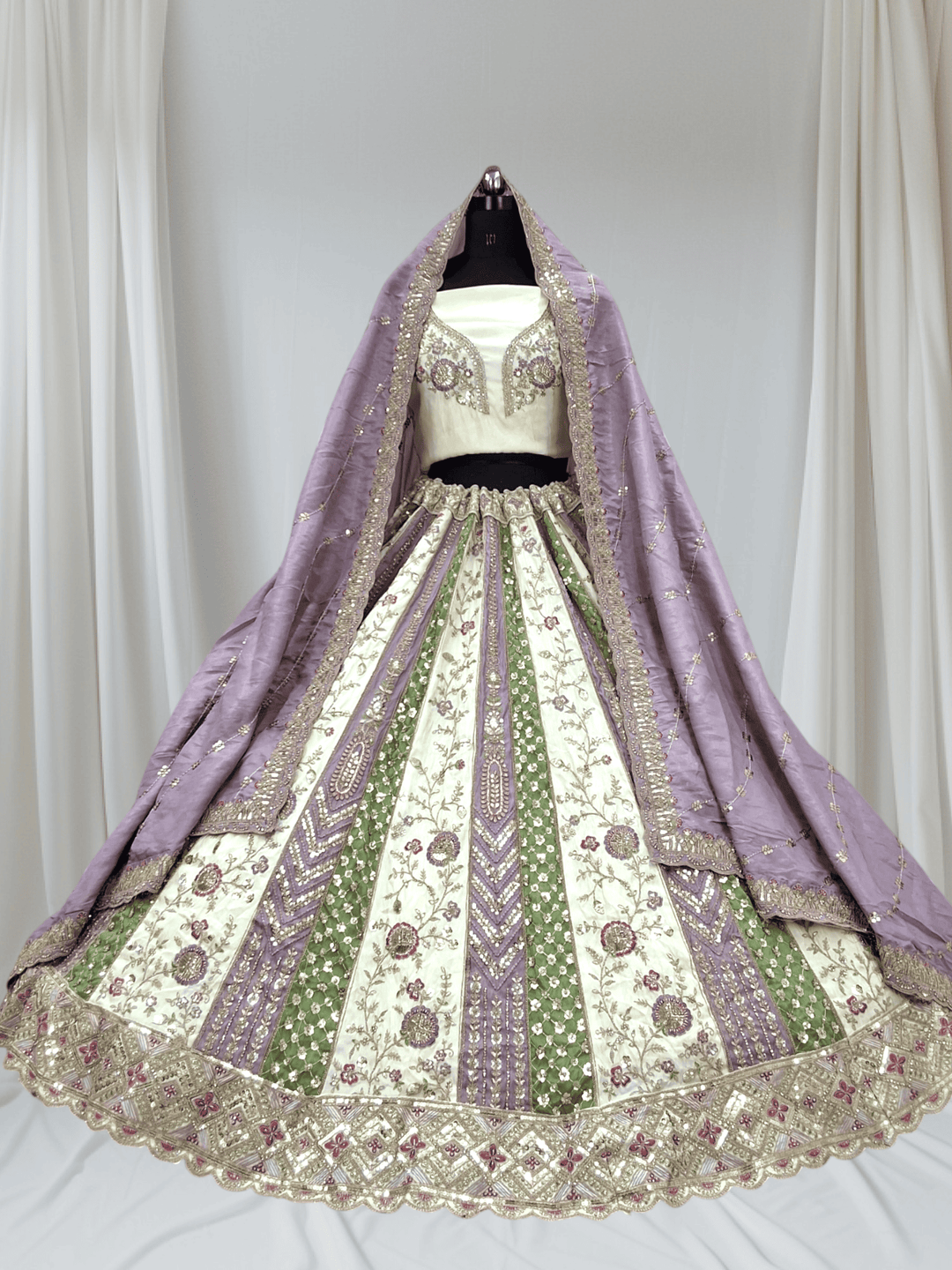 Dual Tone Party Wear Lehenga for  Girls