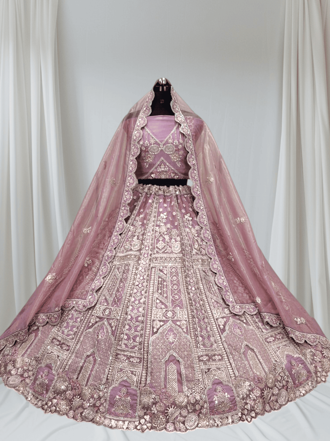 Elegant Pastel Designer Lehenga Set for Weddings, Engagement & Reception