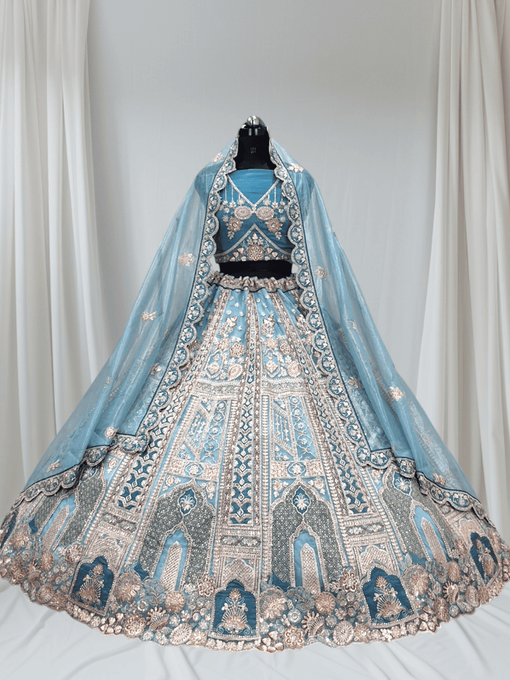 Elegant Pastel Designer Lehenga Set for Weddings, Engagement & Reception