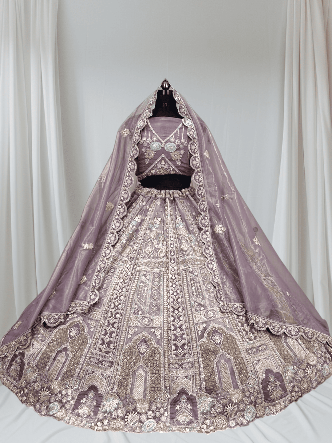 Elegant Pastel Designer Lehenga Set for Weddings, Engagement & Reception