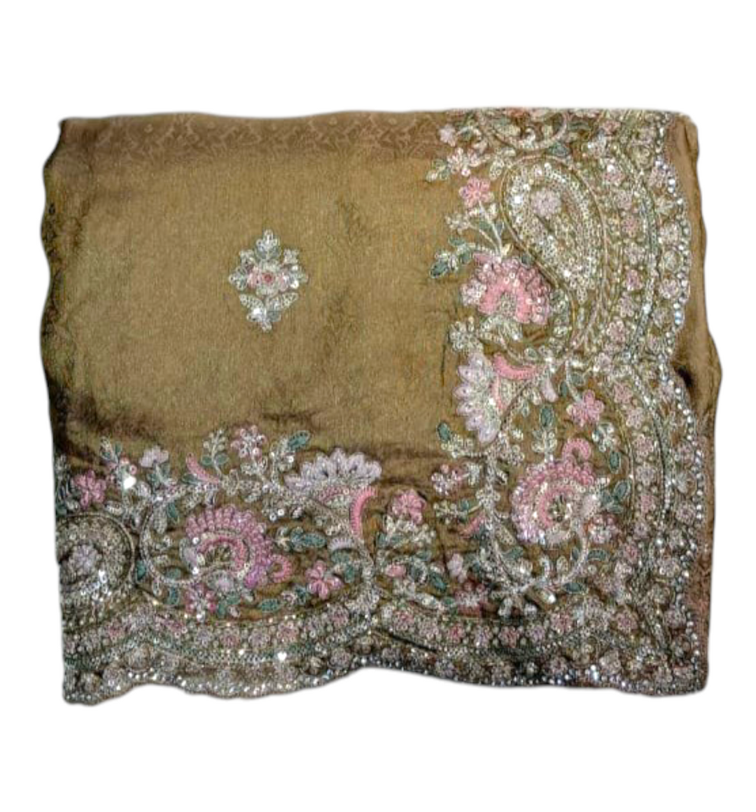 Elegant Brocade Saree – Premium Festive Wear