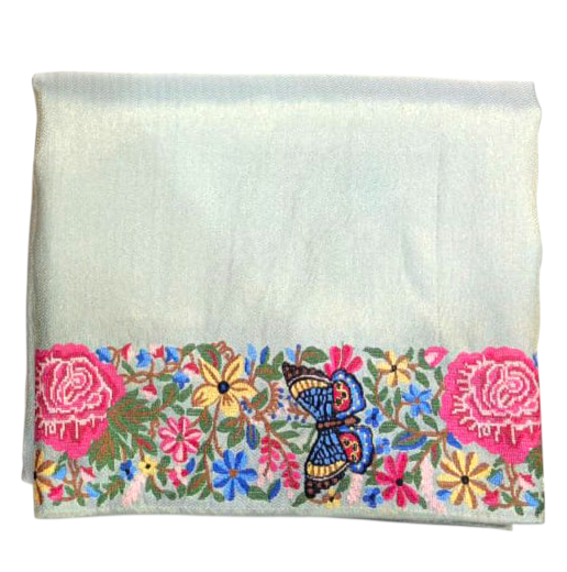 Beautiful Pista Green Designer Saree for women 