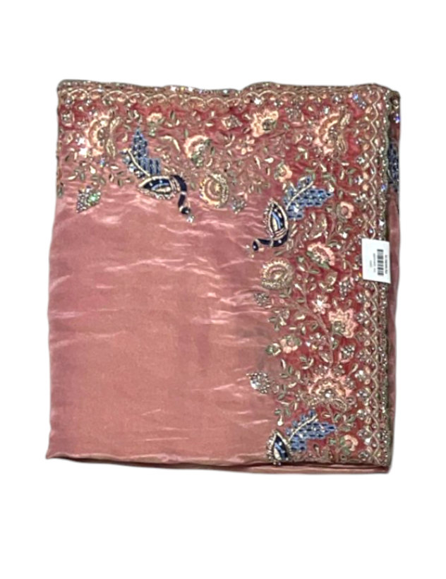 Gazari Colour Designer Organza Saree 