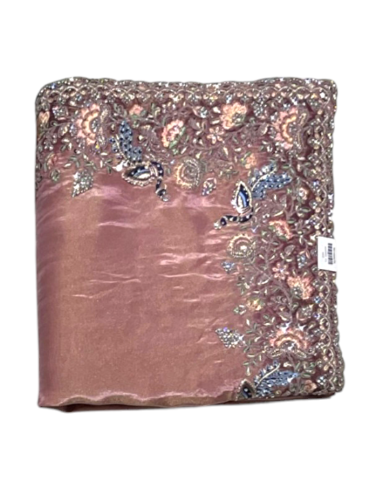 Moof Colour Designer Organza Saree 