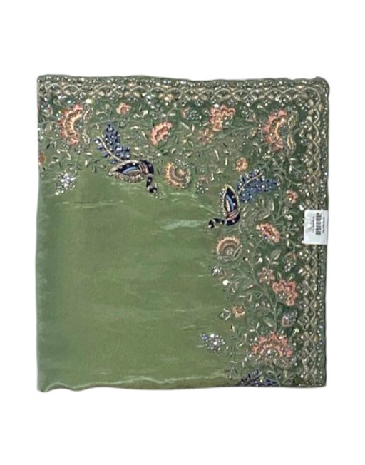 Pista Green saree For Women 