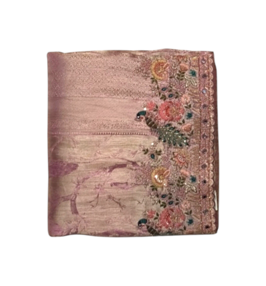 Moof Colour Silk Saree for women 