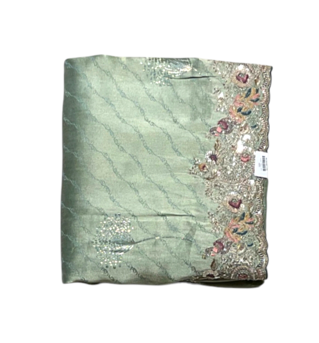 Royal Tiger Work Designer Saree | Keshav Creations