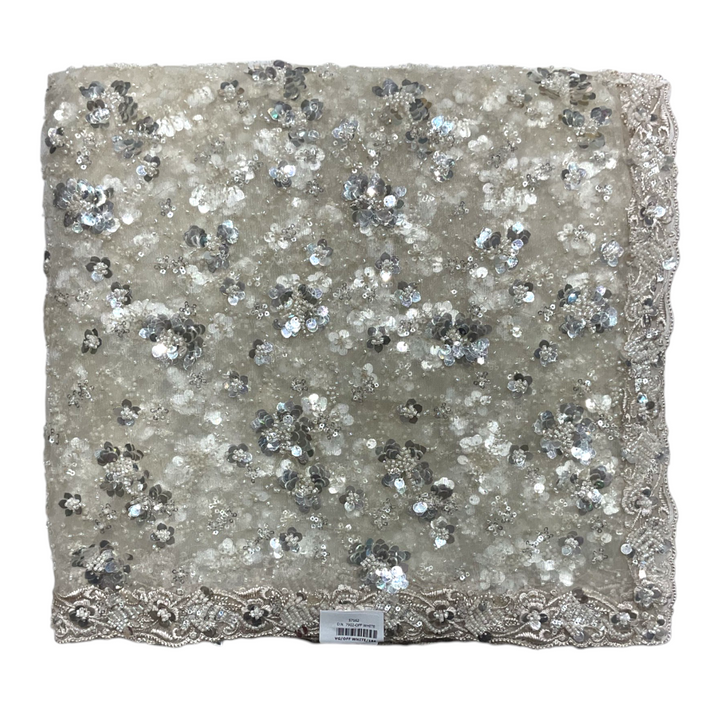 Off White Colour Designer Net Saree for Women 