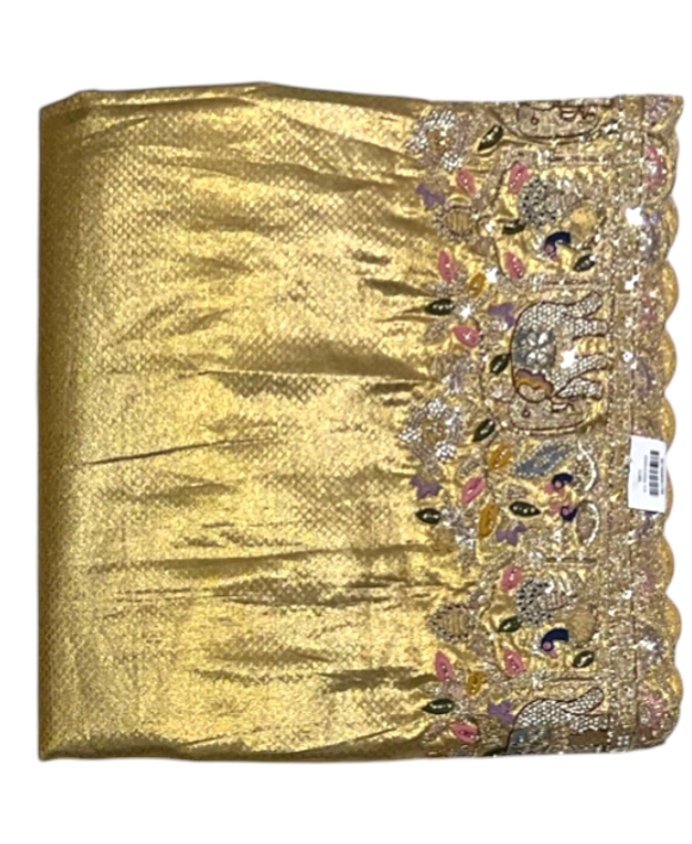 Beige Colour Designer Kanjivaram Silk Saree For Women 