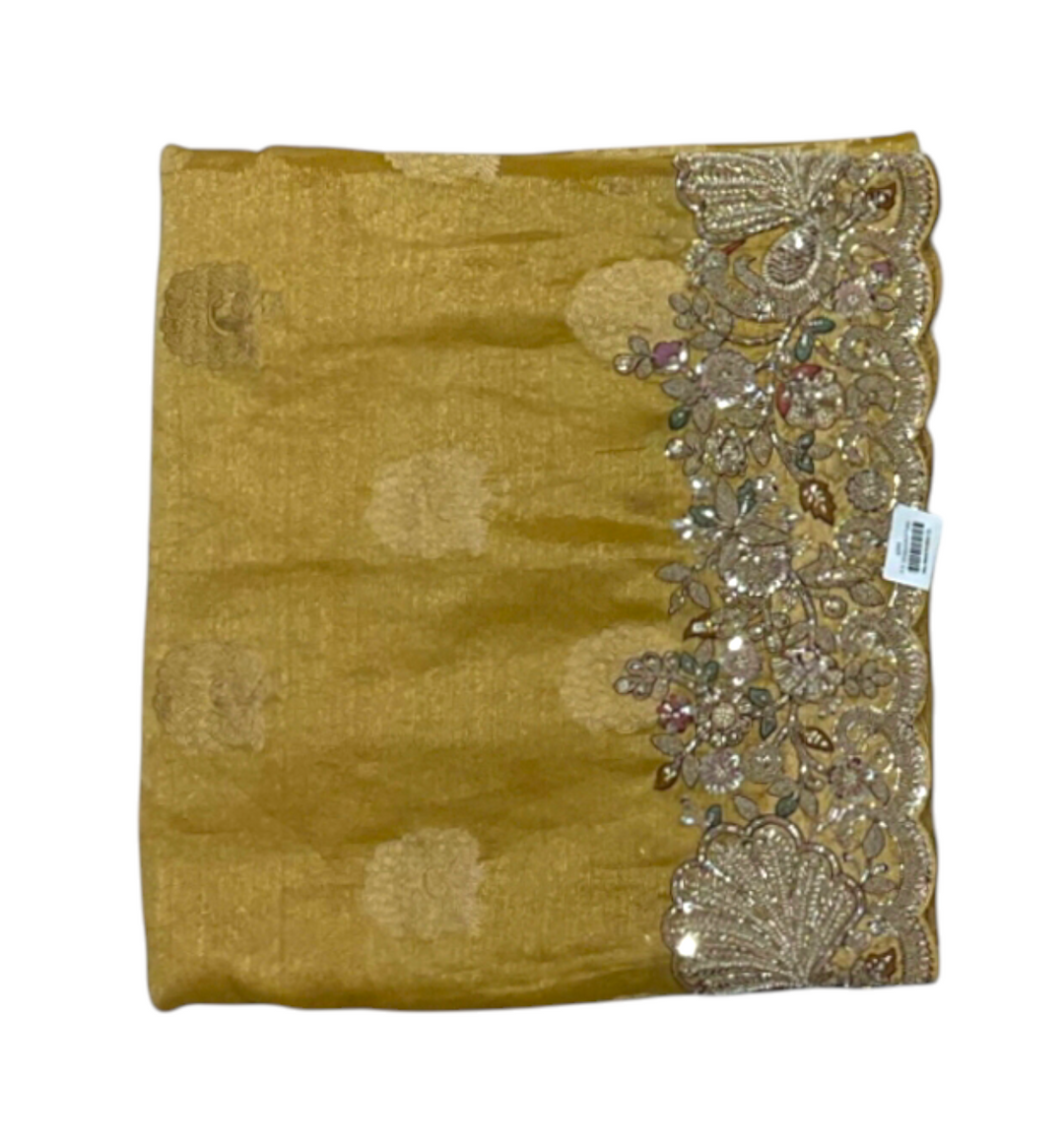 Mustard Colour Designer Saree for Women