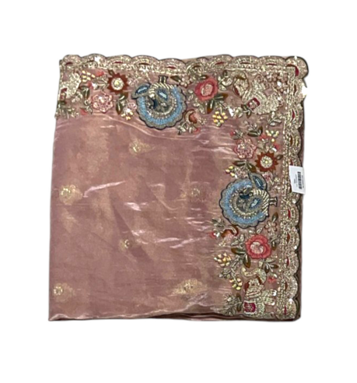  Mood Colour Saree in Tissue Fabric with Zari work 